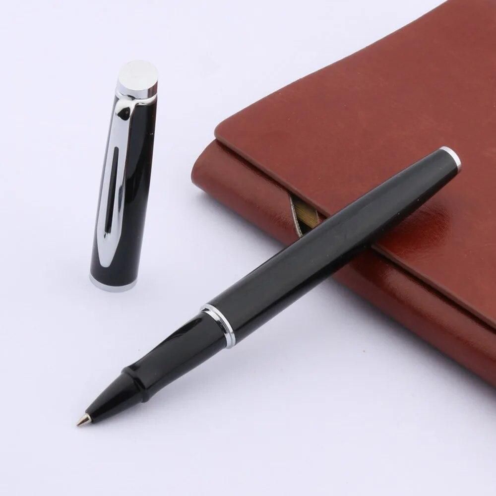 High Quality Metal 187 Ball Point Black Medium Silver piece  Rollerball Pen Stationery Office School Supplies