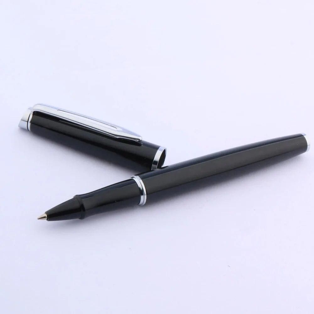 High Quality Metal 187 Ball Point Black Medium Silver piece  Rollerball Pen Stationery Office School Supplies