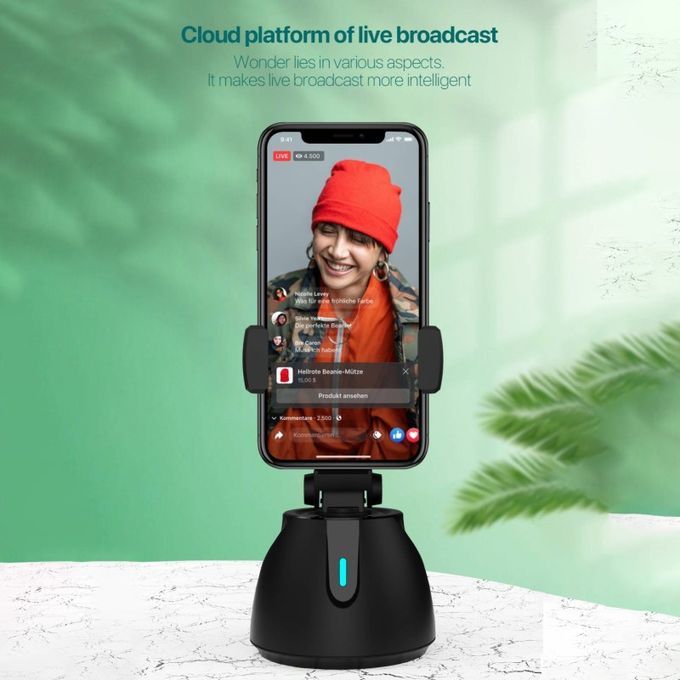 360 Degree Automatic Follow Gimbal Mobile Phone-Black