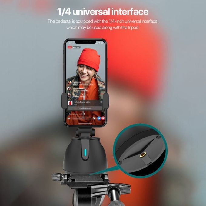 360 Degree Automatic Follow Gimbal Mobile Phone-Black