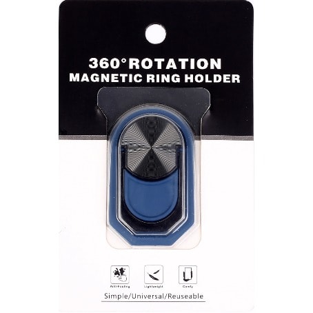 360 Rotation Magnetic Ring Holder- Navy Blue