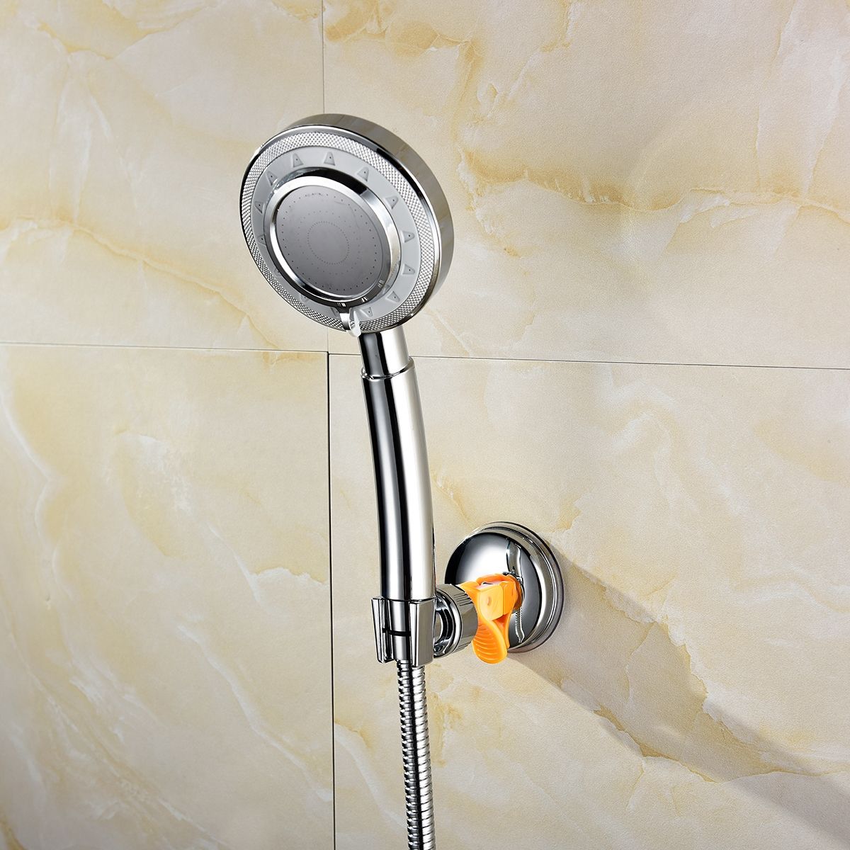 Vacuum Suction Cup Shower Head Wall Mount Holder Removable Handheld Showerhead Adhesive Bracket Chrome,ST25