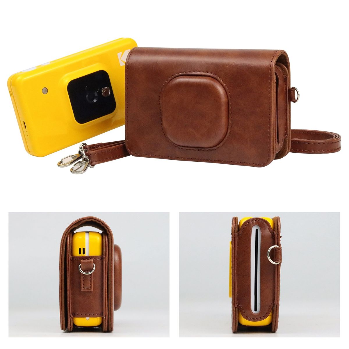 Full Body Leather Case Bag For Kodak Mini Shot2 C210