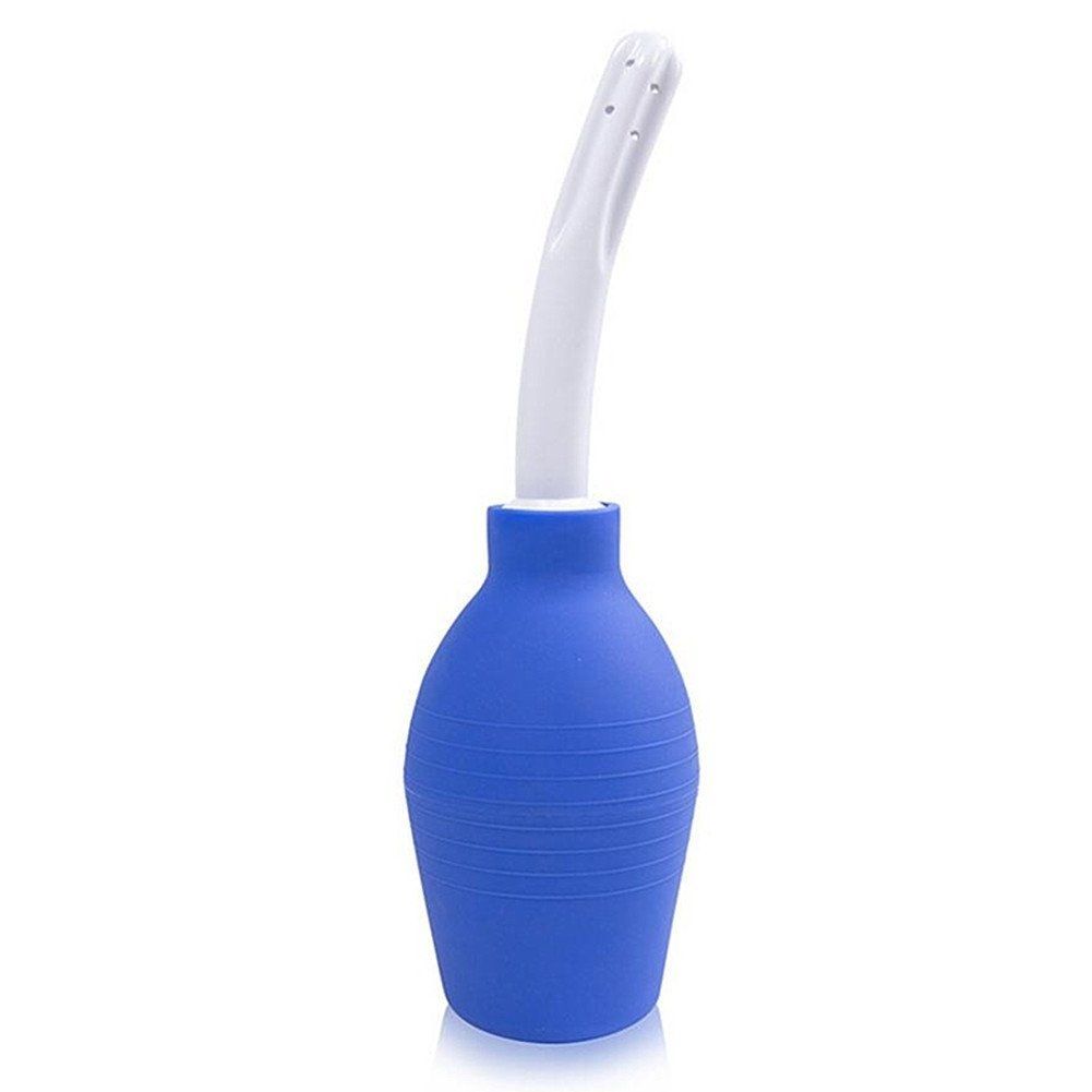 Medical Grade Silicone Enema Bulb Aginal And Anal Douche For Men And Women Capacity 310ml /10.48oz (Blue)