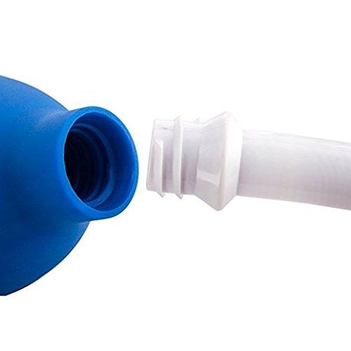 Medical Grade Silicone Enema Bulb Aginal And Anal Douche For Men And Women Capacity 310ml /10.48oz (Blue)