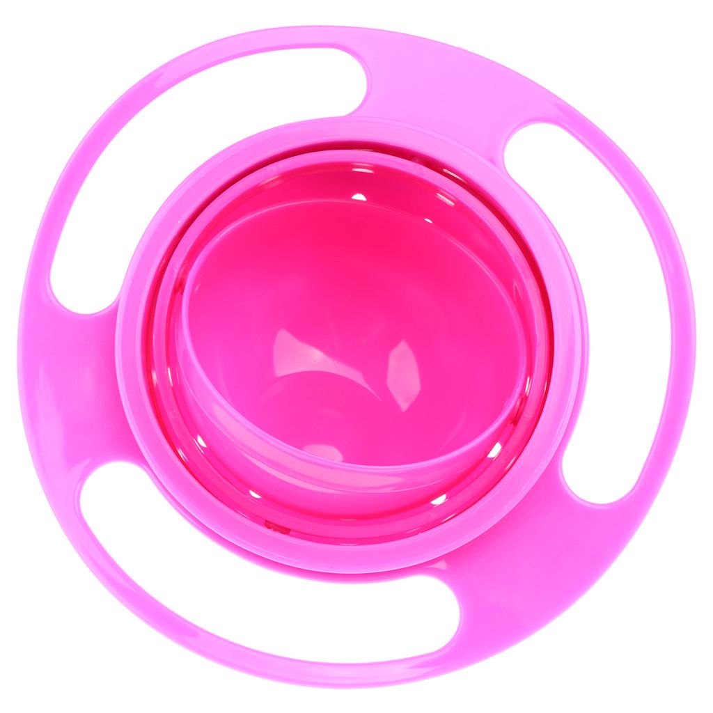 Baby Spill-Proof Bowl 360 Deg Gyro Gravity Toddlers Eating Toy Nursery