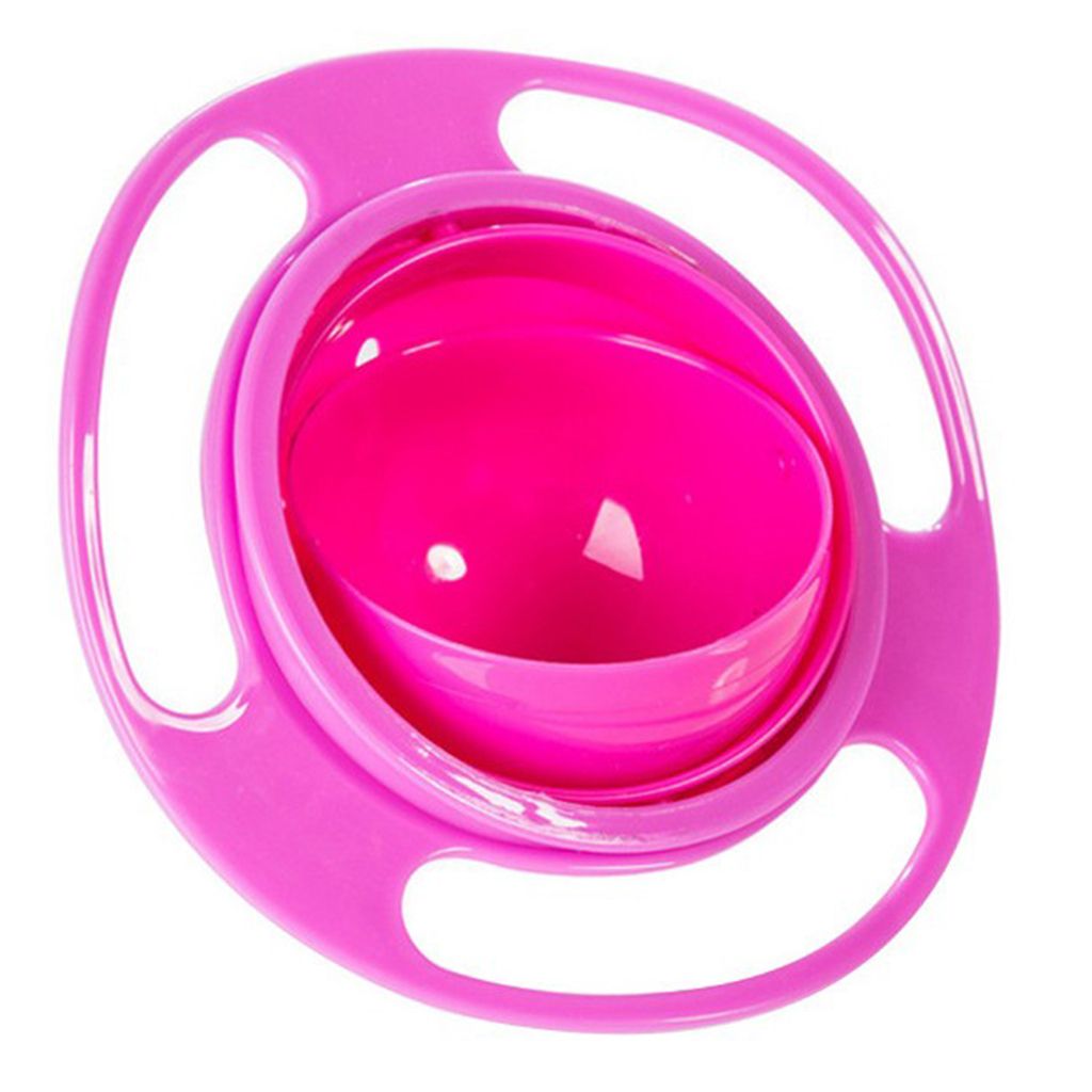 Baby Spill-Proof Bowl 360 Deg Gyro Gravity Toddlers Eating Toy Nursery