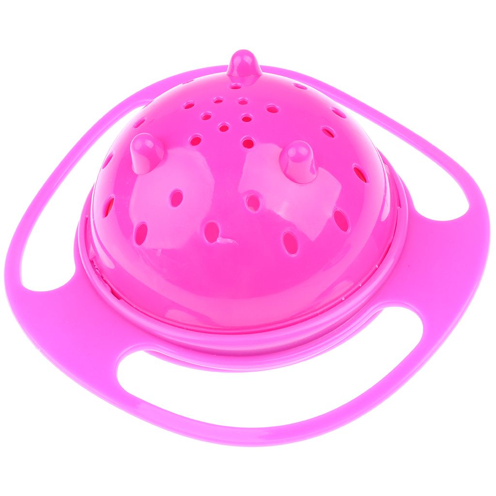 Baby Spill-Proof Bowl 360 Deg Gyro Gravity Toddlers Eating Toy Nursery
