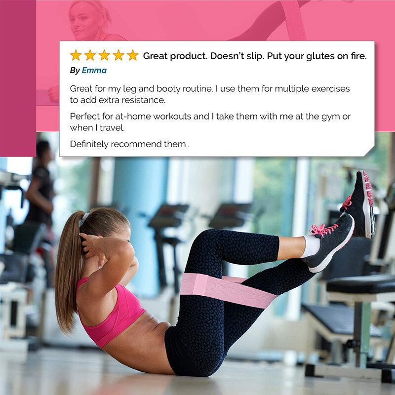 Yoga Elastic Hip Circle Band Squat Resistance Hip Belt Tension Portable Yoga Gym Training Band Tension Band Blue/Purple/ Pink Black Net Bag For Home Gym Travel Purple