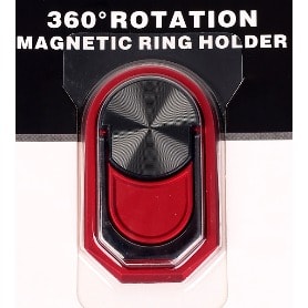 360 Rotation Magnetic Ring Holder- Red