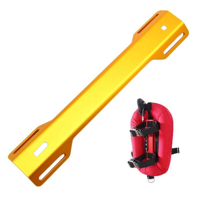 Aluminum Alloy Scuba Diving Single Tank Adapter STA Backplate Yellow