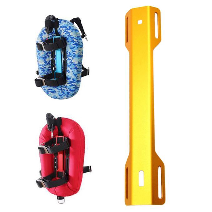 Aluminum Alloy Scuba Diving Single Tank Adapter STA Backplate Yellow
