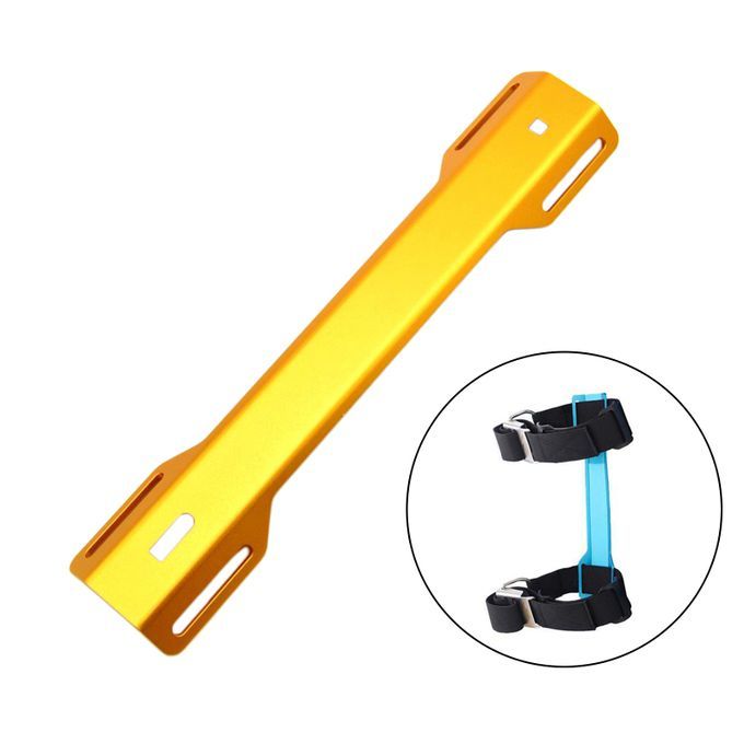 Aluminum Alloy Scuba Diving Single Tank Adapter STA Backplate Yellow