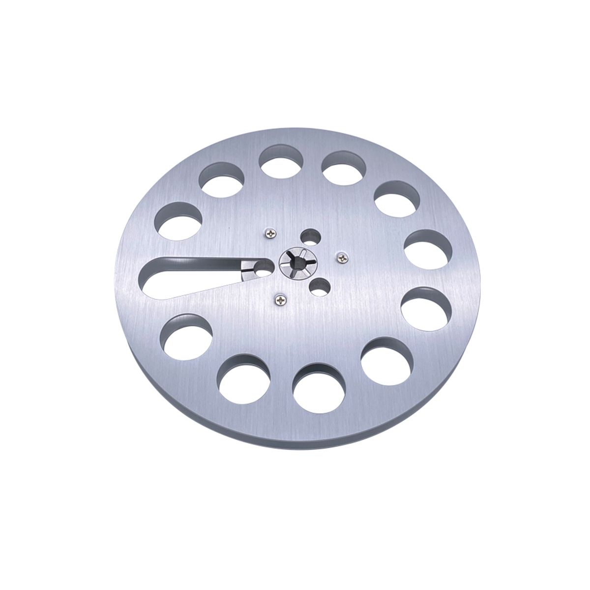New Analog Audio 7Inch X 14Inch Metal Tape Reel -NAB HUB Open Reel Audio Aluminum Takeup Reel 7 Inch Silver