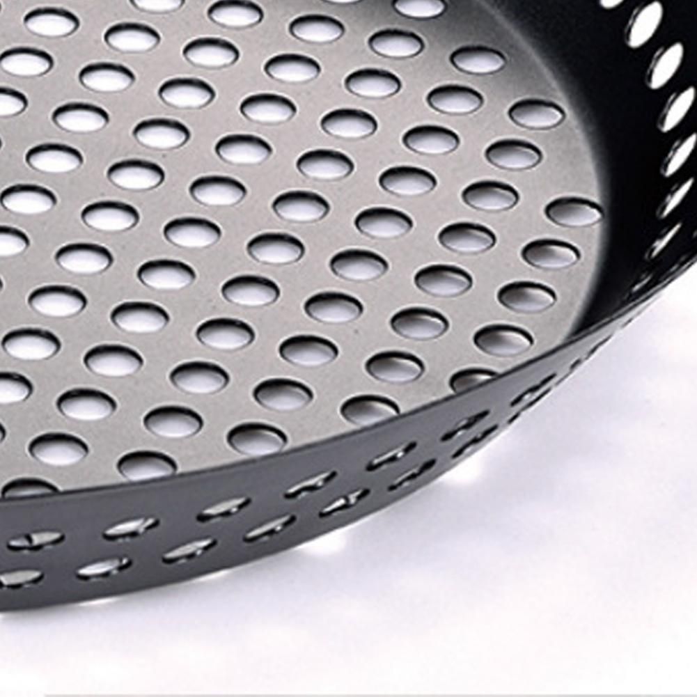 Black Durable  Modern Frying Duck And Chicken Leg Pizza Making Pot Pan Portable Baking Outdoor