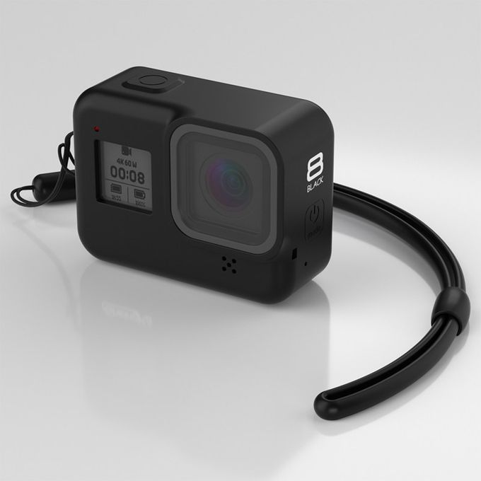 Silicone Full Cover Action Camera Protective Case Kit-Black