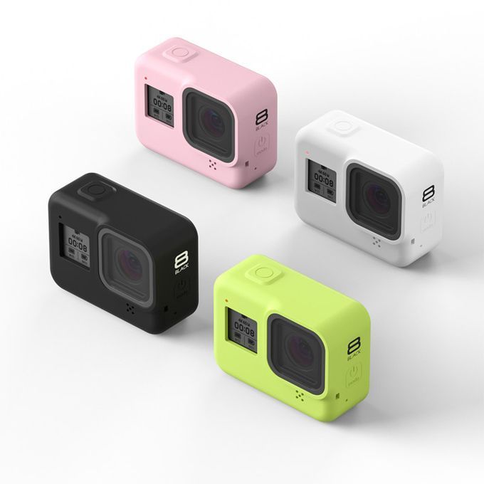 Silicone Full Cover Action Camera Protective Case Kit-Black