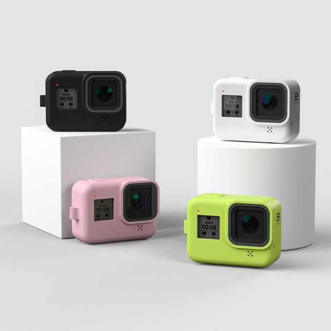 Silicone Full Cover Action Camera Protective Case Kit-Black