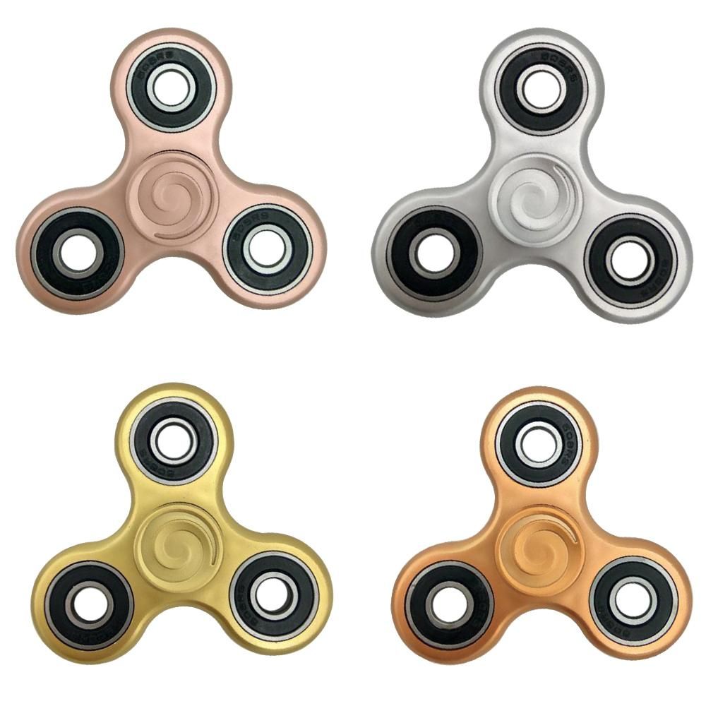 ABS Tri Fidget Hand Finger Spinner Spin Widget Focus Toy EDC Pocket Desktoy Triangle Plastic Gift for ADHD Children Adults Relieve Stress Anxiety Boredom Killing Time High Quality Hybrid Ceramic Bearing