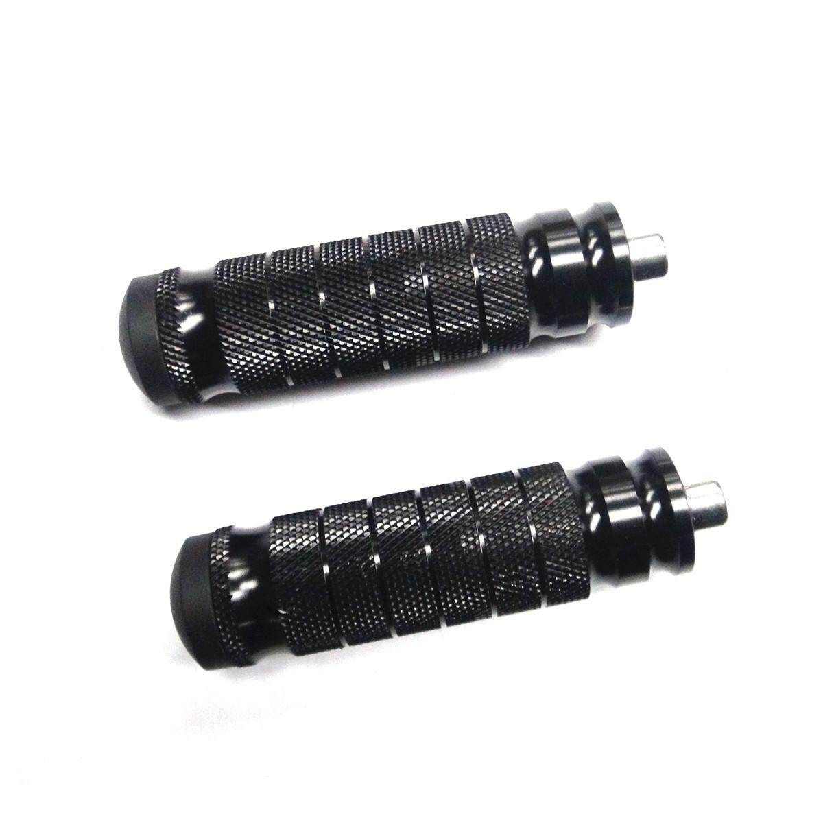 Aluminum Folding Motorcycle Rearset Footrests Footpeg Foot Pegs Pedal Black (black)