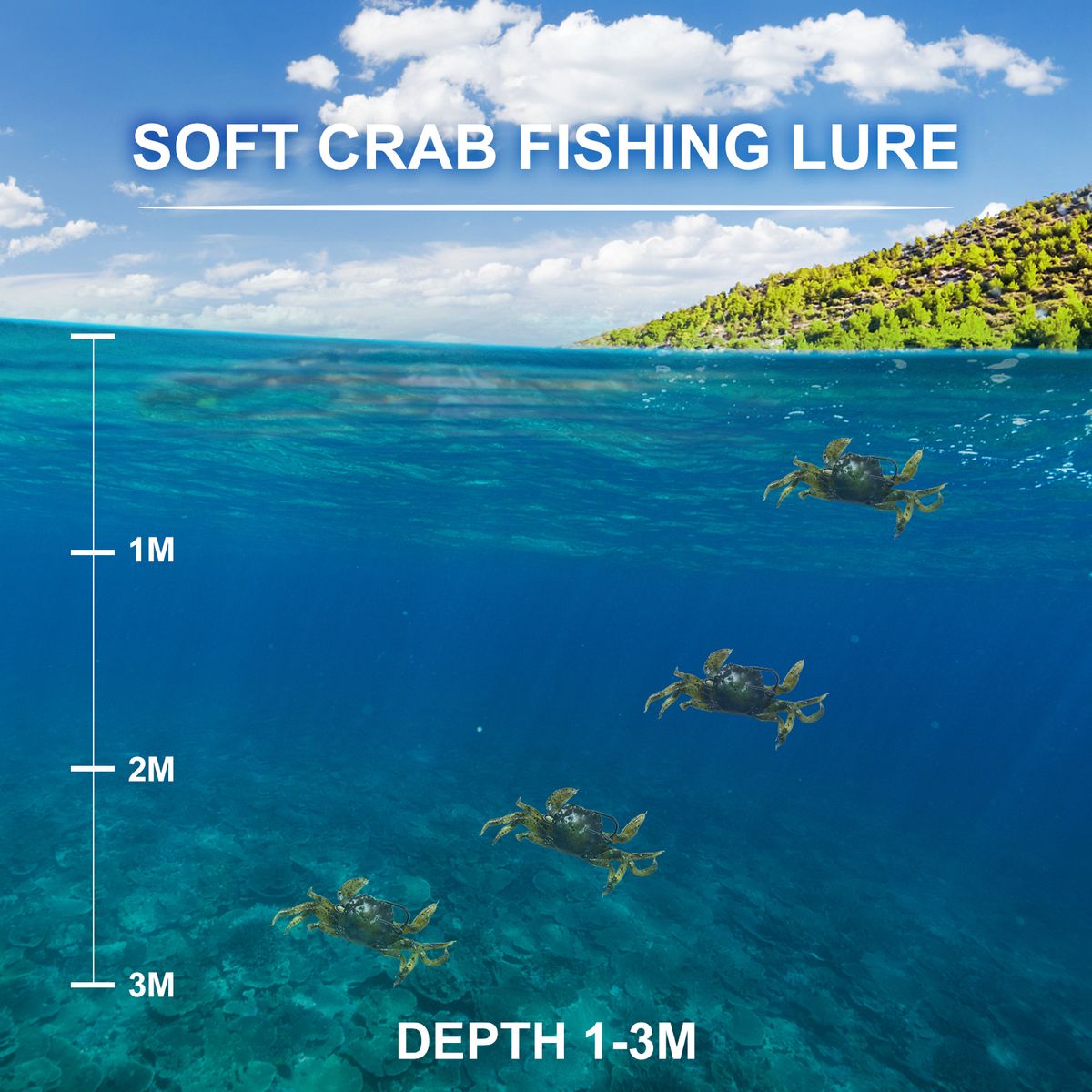 Soft Fishing  Crab Artificial Bait Soft Fish Bait With