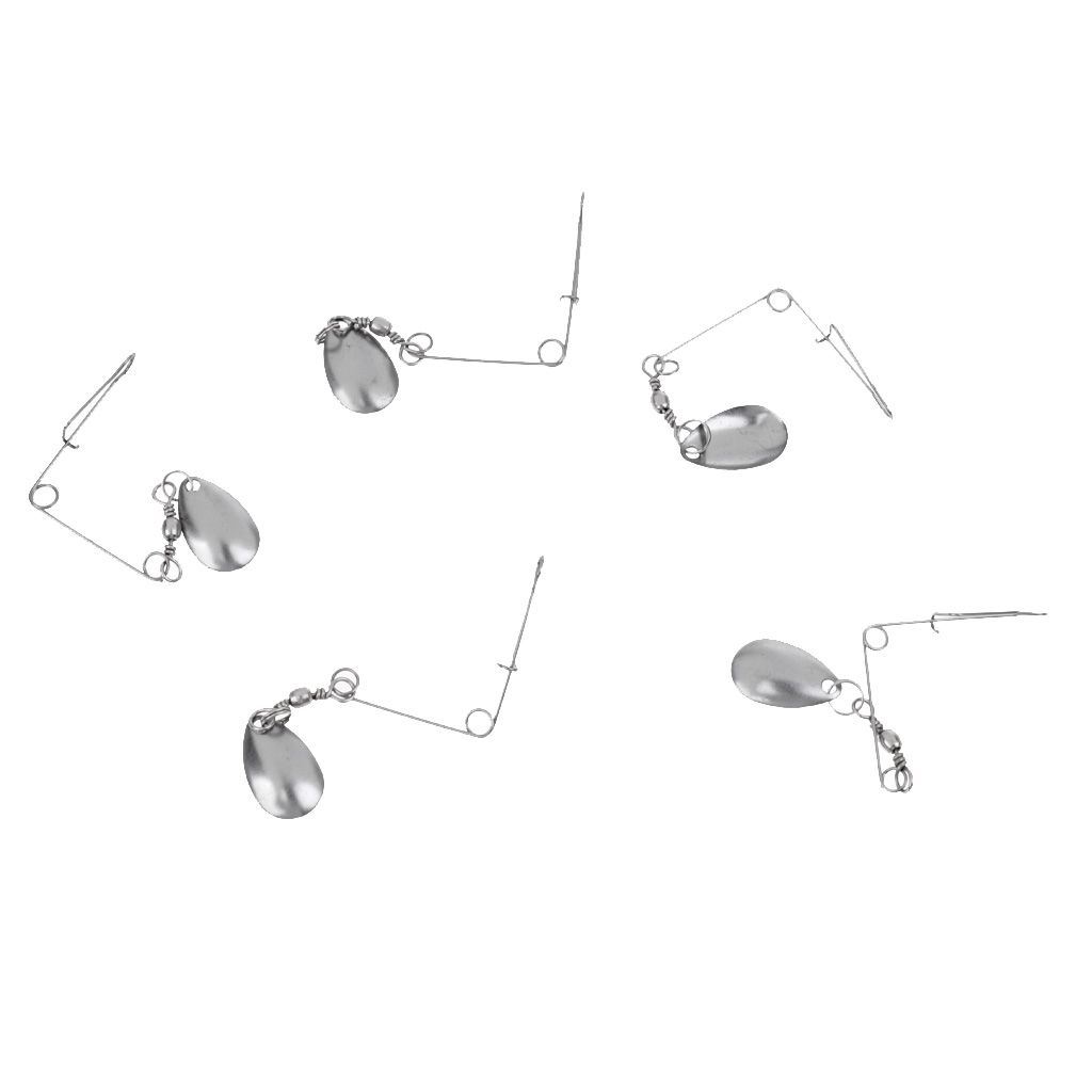 20 Pieces Spinnerbait Rigs Spinners Spinner Baits Spoons  Steel
