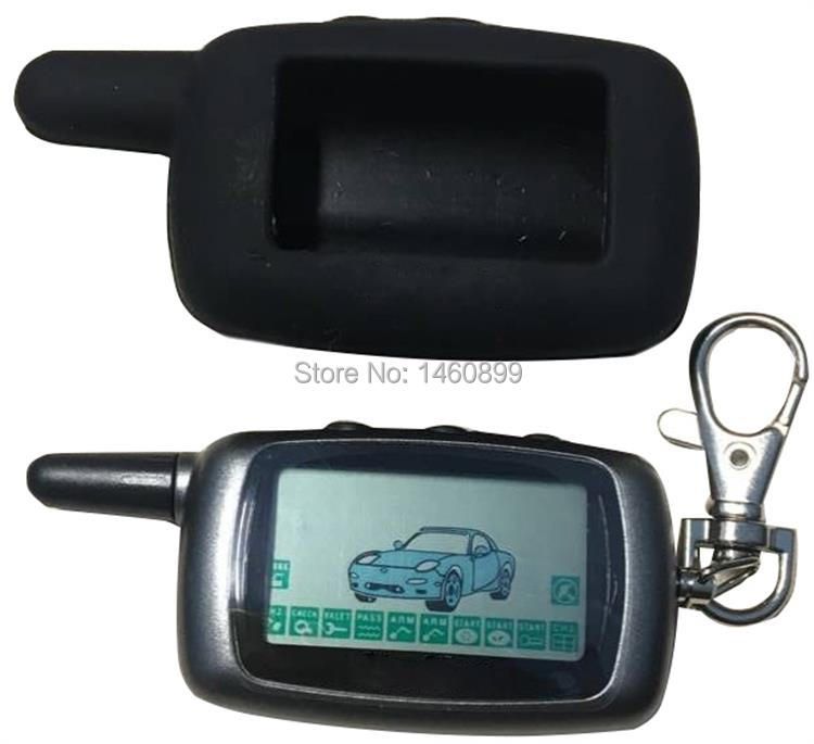 A9 2-way Lcd Remote Control Keychain A9 Silicone C