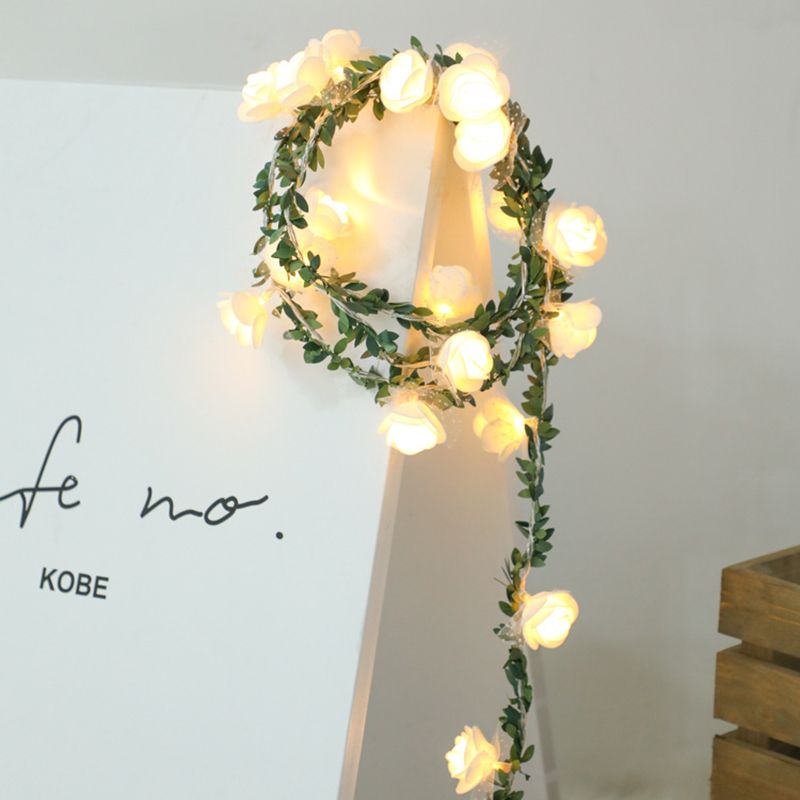 20 30 LED String Lights Green Leaf Ivy Vine Fairy Wedding