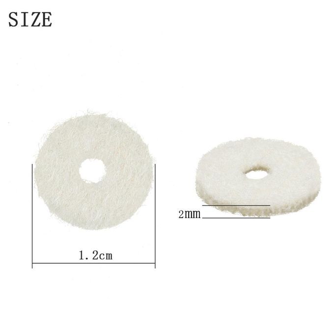 Full Set 90 Pcs White Piano Balance RailHitch Pin Felt Punchings 0