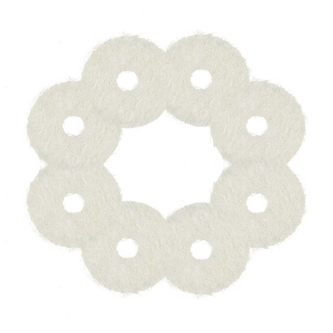 Full Set 90 Pcs White Piano Balance RailHitch Pin Felt Punchings 0