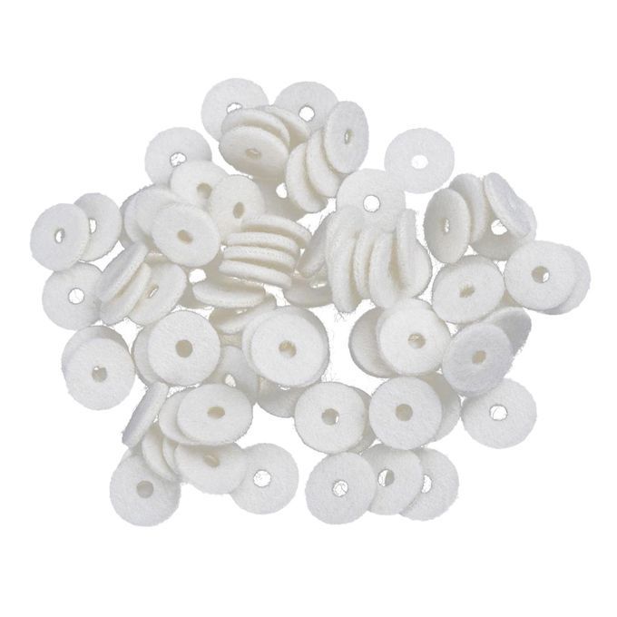 Full Set 90 Pcs White Piano Balance RailHitch Pin Felt Punchings 0