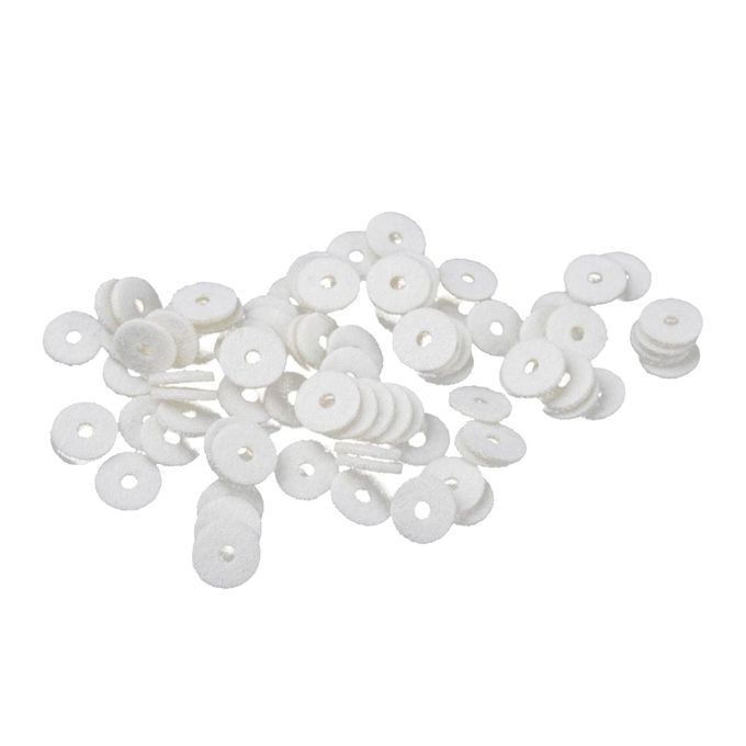 Full Set 90 Pcs White Piano Balance RailHitch Pin Felt Punchings 0