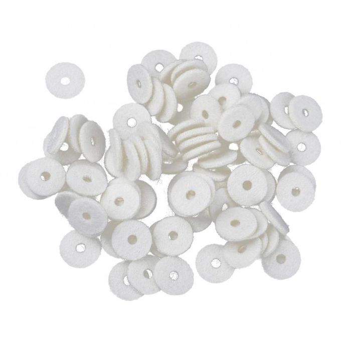 Full Set 90 Pcs White Piano Balance RailHitch Pin Felt Punchings 0