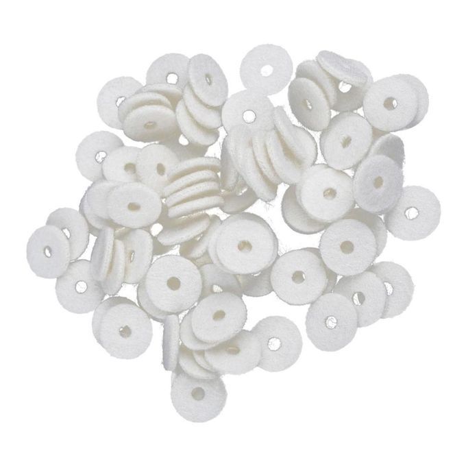 Full Set 90 Pcs White Piano Balance RailHitch Pin Felt Punchings 0