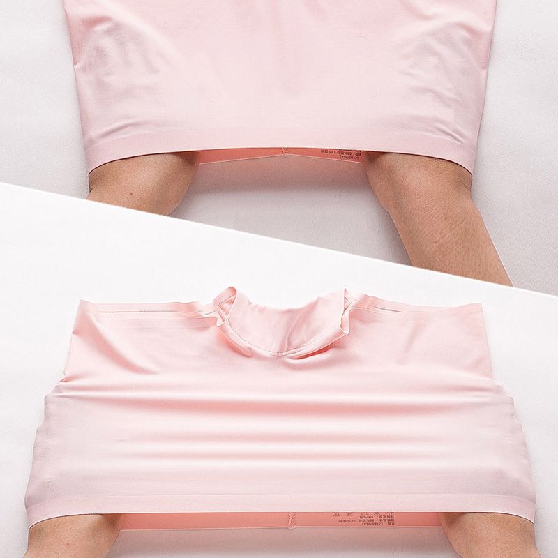 3 Pieces/Set Women Seamless Ice Silk Mid Wais Ladie Boyshorts