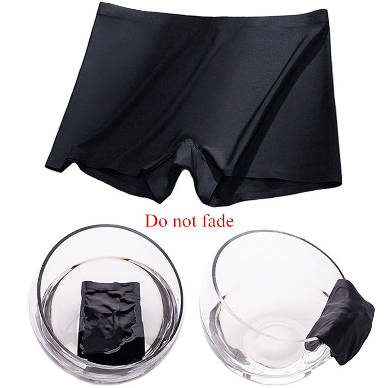 3 Pieces/Set Women Seamless Ice Silk Mid Wais Ladie Boyshorts