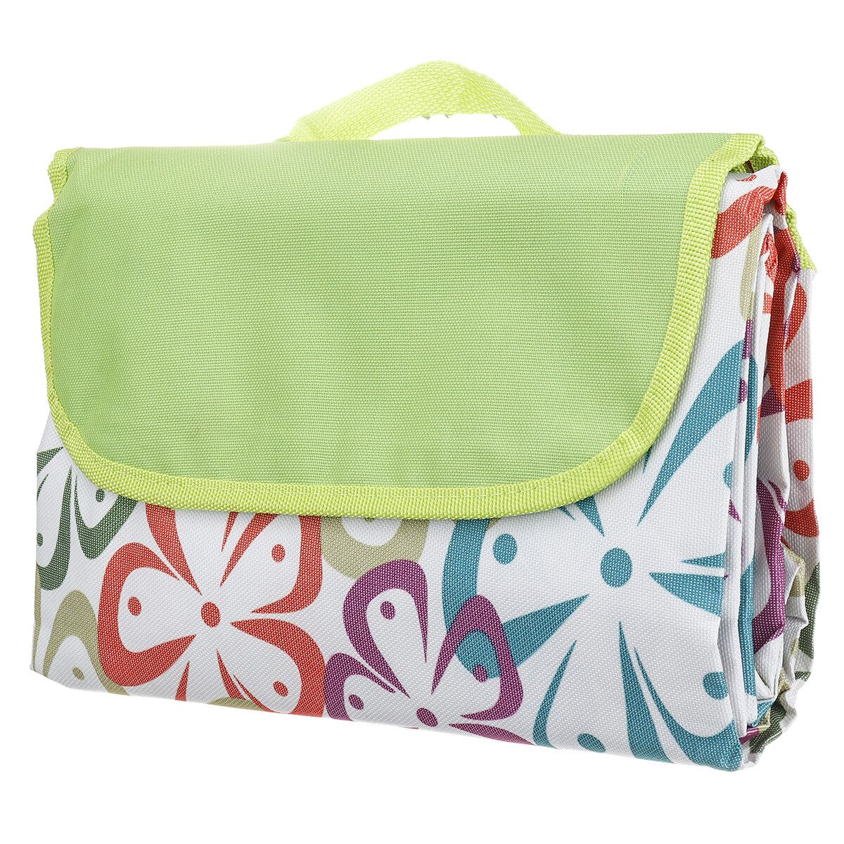 1.45/2M Large Picnic Mat Waterproof Folding Rug Outdoor Camping Beach Blanket Green-1.95x2M