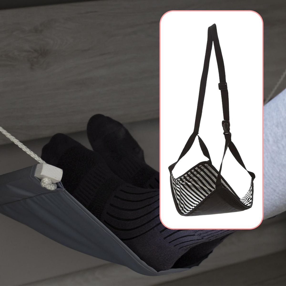 Airplane Footrest  Carry On Foot Rest Travel Leg Hammock