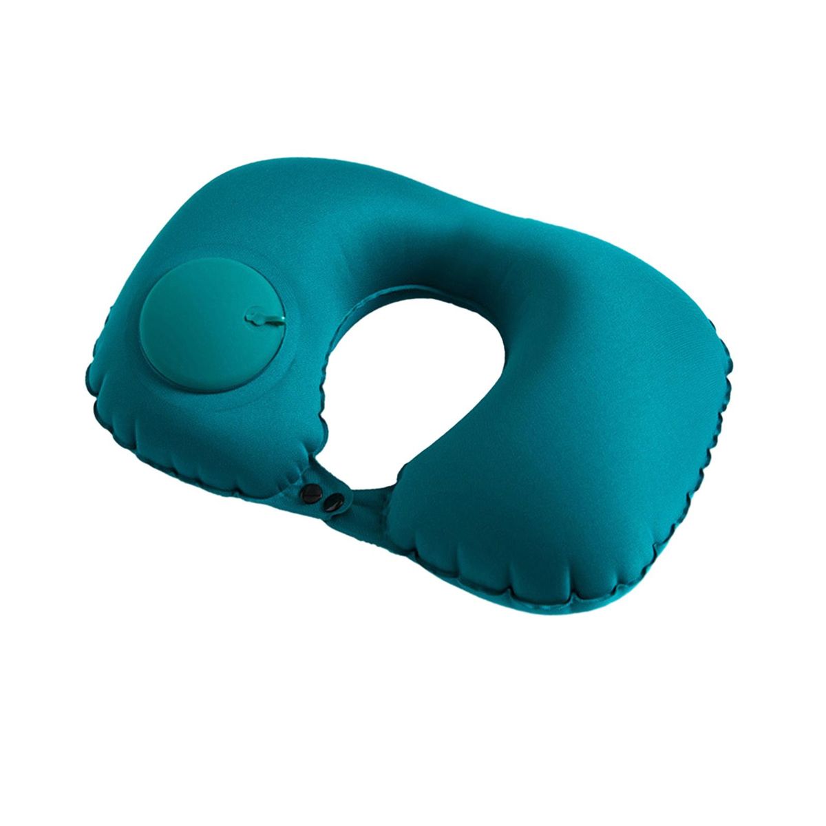 U Shape Travel Pillow Neck Support Green Silky Fabric