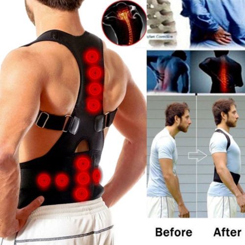Fajas Para Adjustable Magnetic Posture Shoulder Corrective Corset Back  Belt Lumbar Support Straight Corrector Shapewear