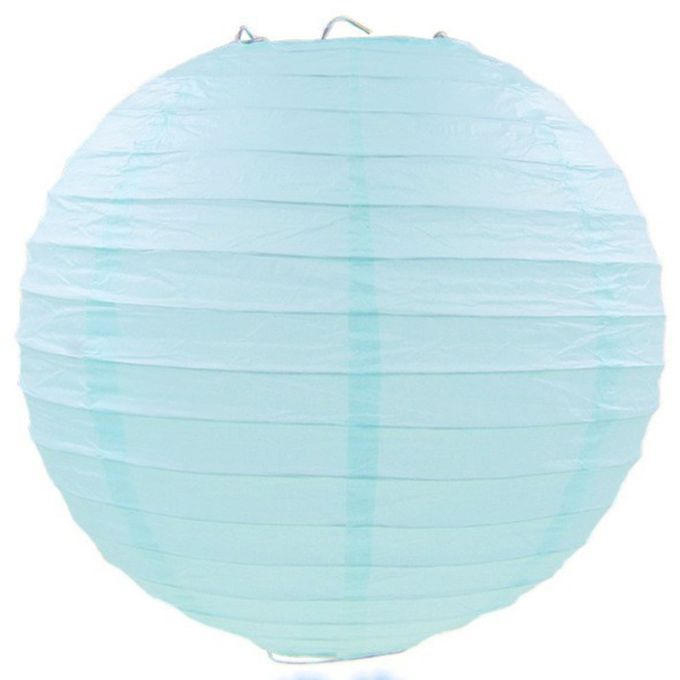 Round  Hinese Paper Lanterns Birthday Wedding De Oration Gift DIY  Rafts-light Blue-6 In Hes