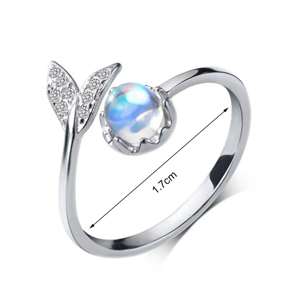Open Ring Lady Index Finger Ring Silver