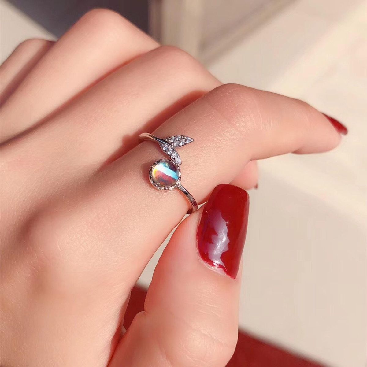 Open Ring Lady Index Finger Ring Silver