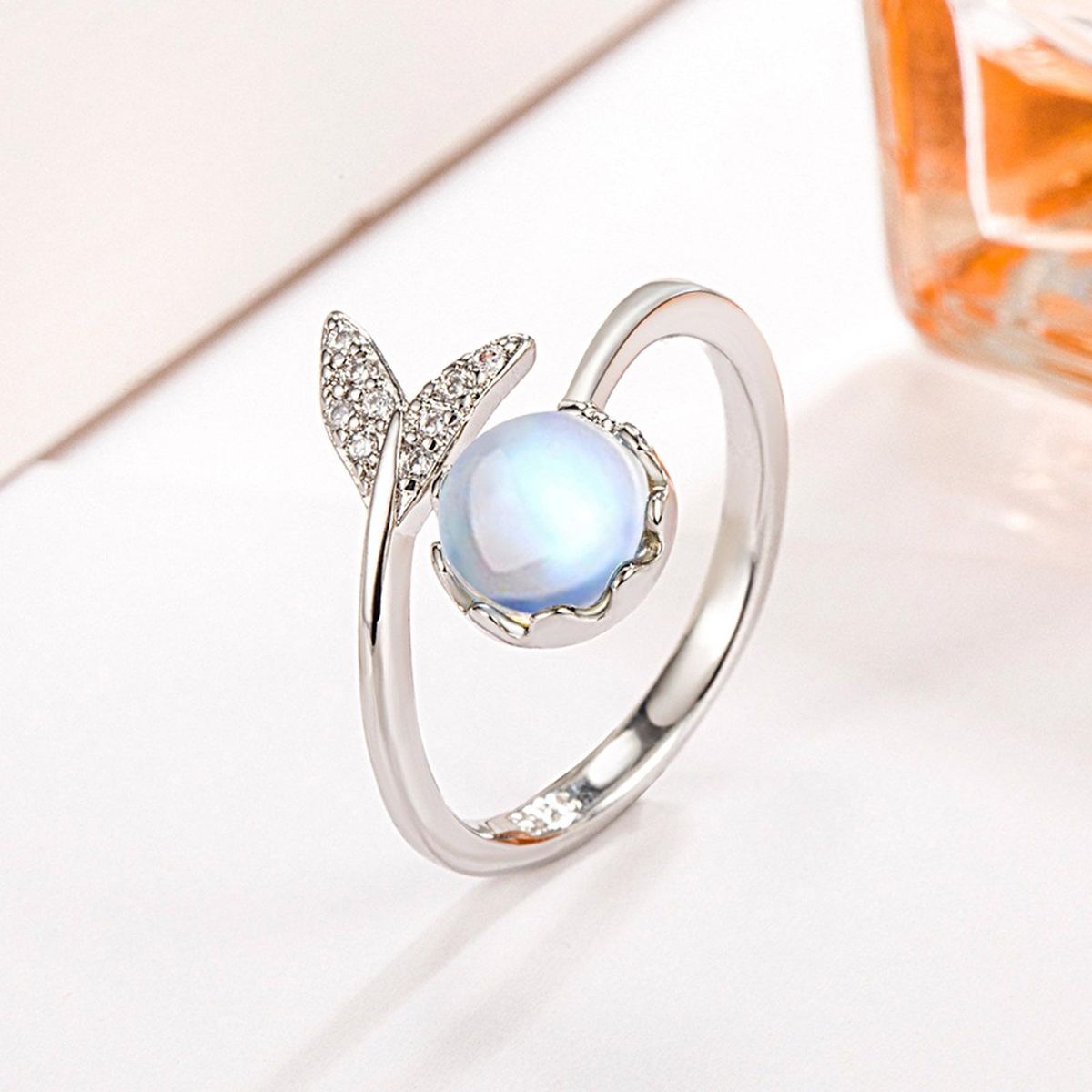 Open Ring Lady Index Finger Ring Silver