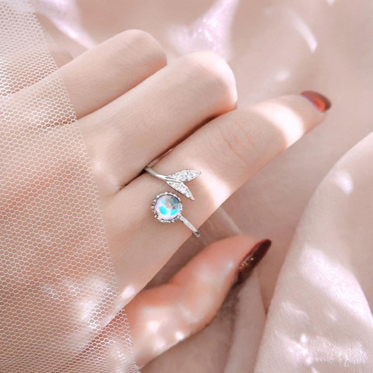 Open Ring Lady Index Finger Ring Silver