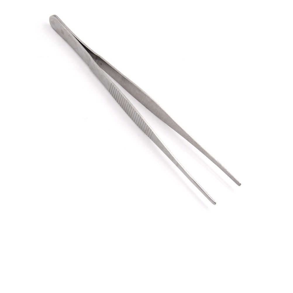 1pc 12.5cm/14cm/16cm/18cm/20cm/25cm/30cm  Stainless Steel Industrial Tweezers Repair Tools  Selling-18cm