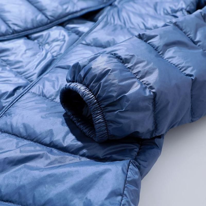 Down jacket women's new lightweight medium length detachable hat with extra fat size 200 catties can