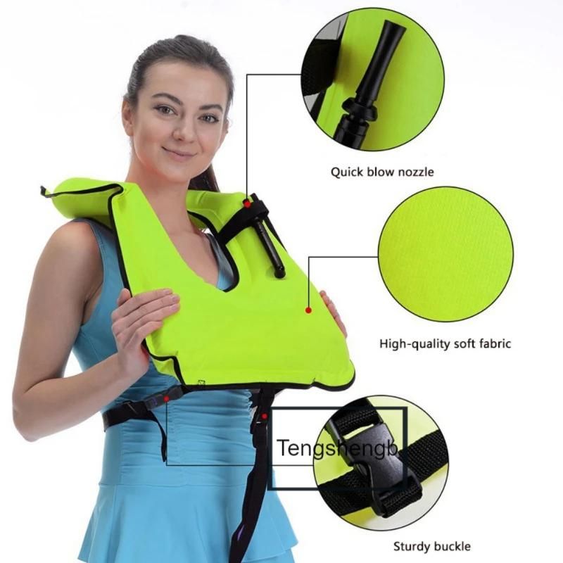 Inflatable Life Jackets For Adult Adjustables Chest Strap
