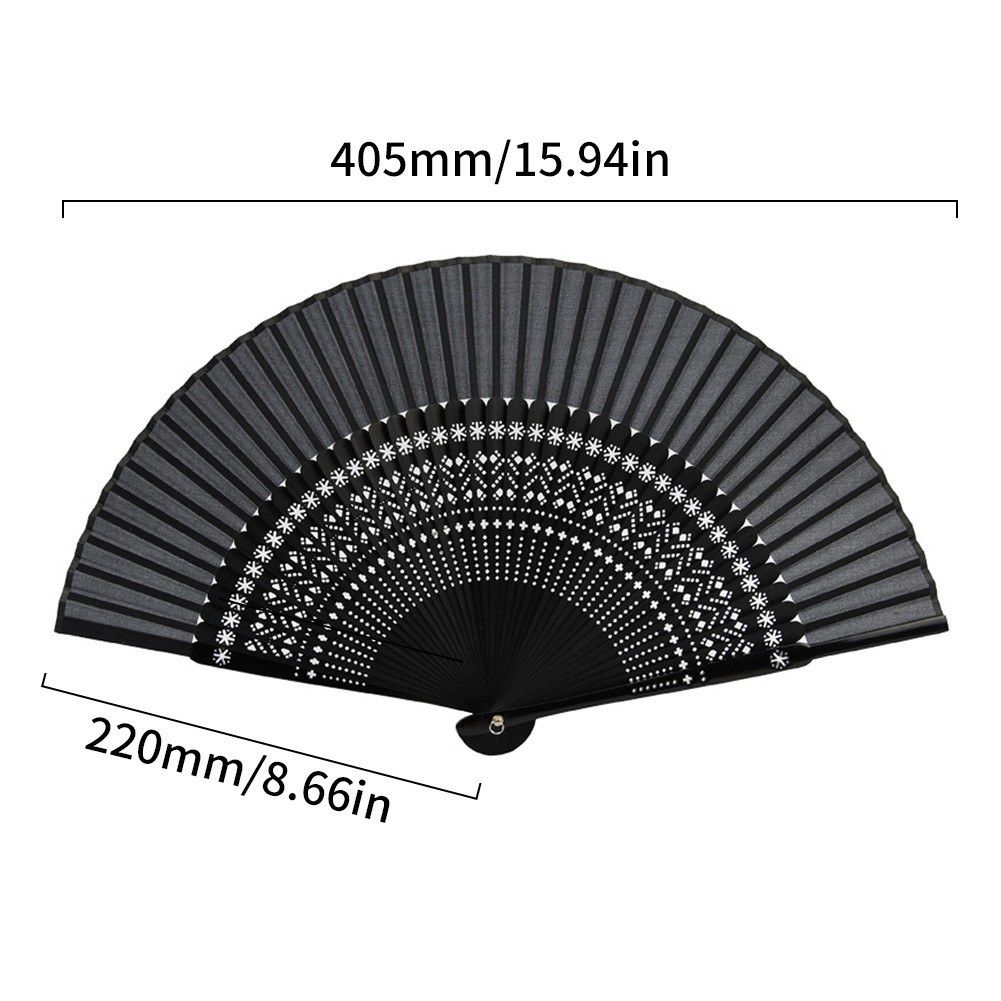 Silks Bone Fan Chinese Hundred Folding Fan Bamboo Bone Hand