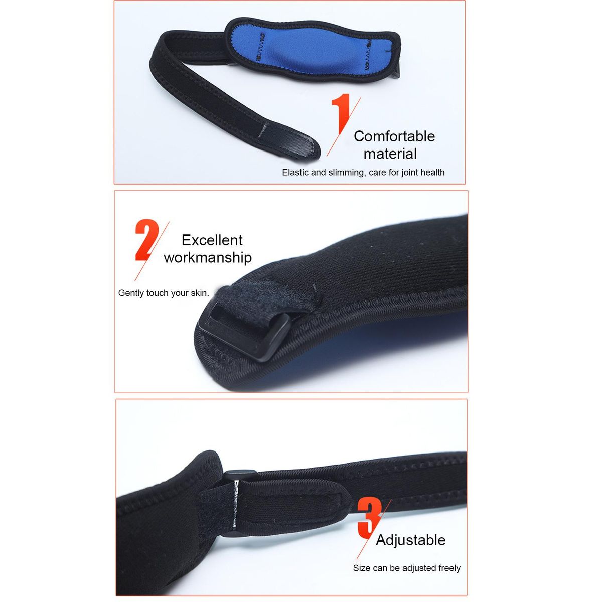 Elbow Support Strap Adjustable Elbow Brace with Compression Pad Elbow Pain Relief for Tennis Player Golfer Driver
